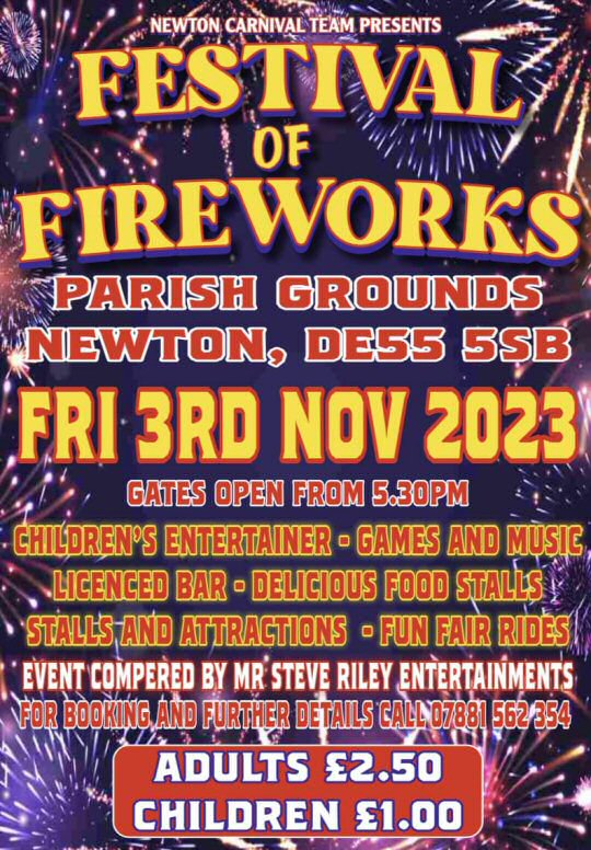 Newton Carnival Team Festival Of Fireworks At Parish Ground, Newton