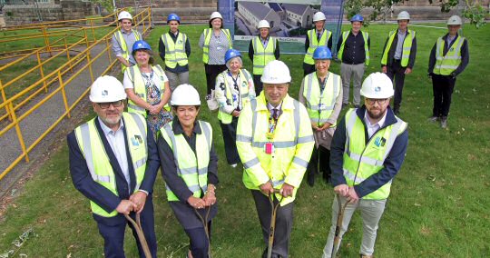 Turf-cutting event marks start on site for new Belper health centre