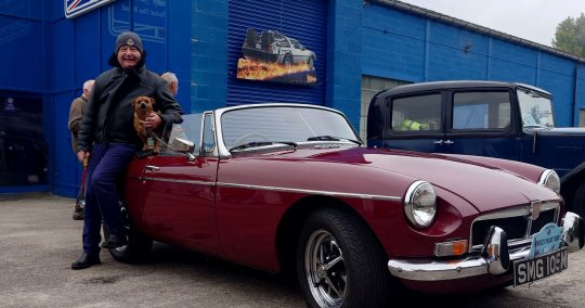 Classic car club members clock-up miles for charity