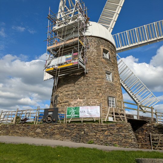 Work begins on stone tower at Heage Windmill